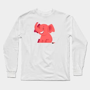 Pink Elephant Long Sleeve T-Shirt